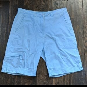 Woolrich Light Blue Chambray Shorts Size 12